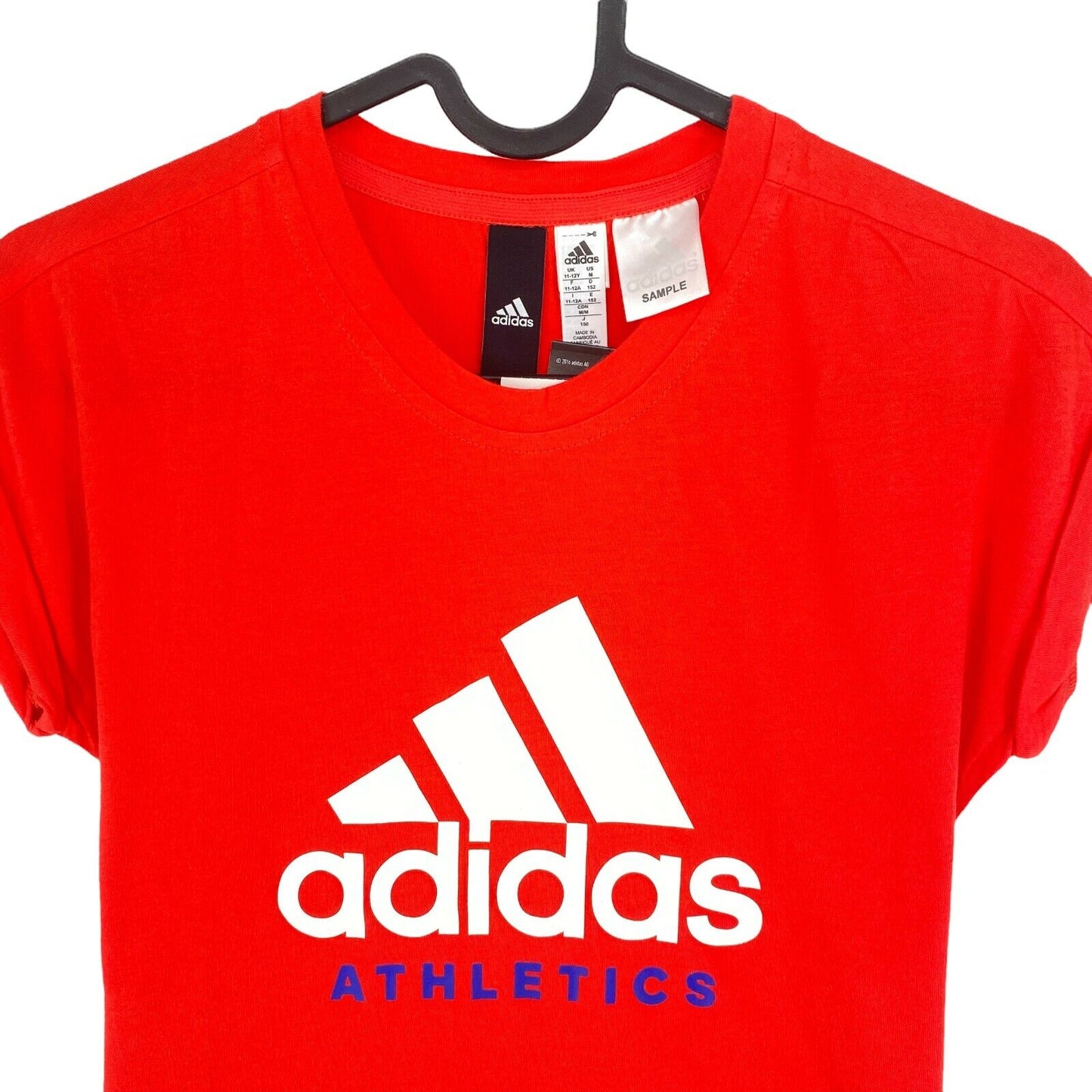 Adidas Red Sport Crew Neck T Shirt Size 11 - 12 Years