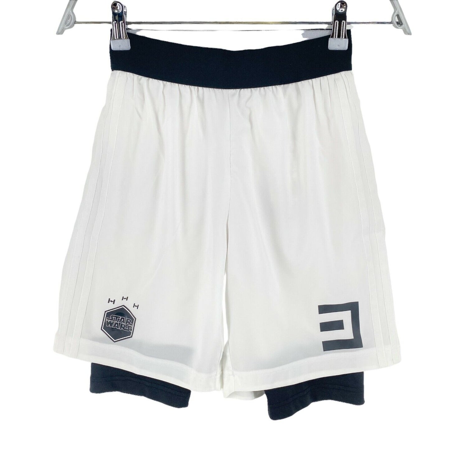 Adidas Climalite Boys White Athletic Shorts Size 11 -12 Years