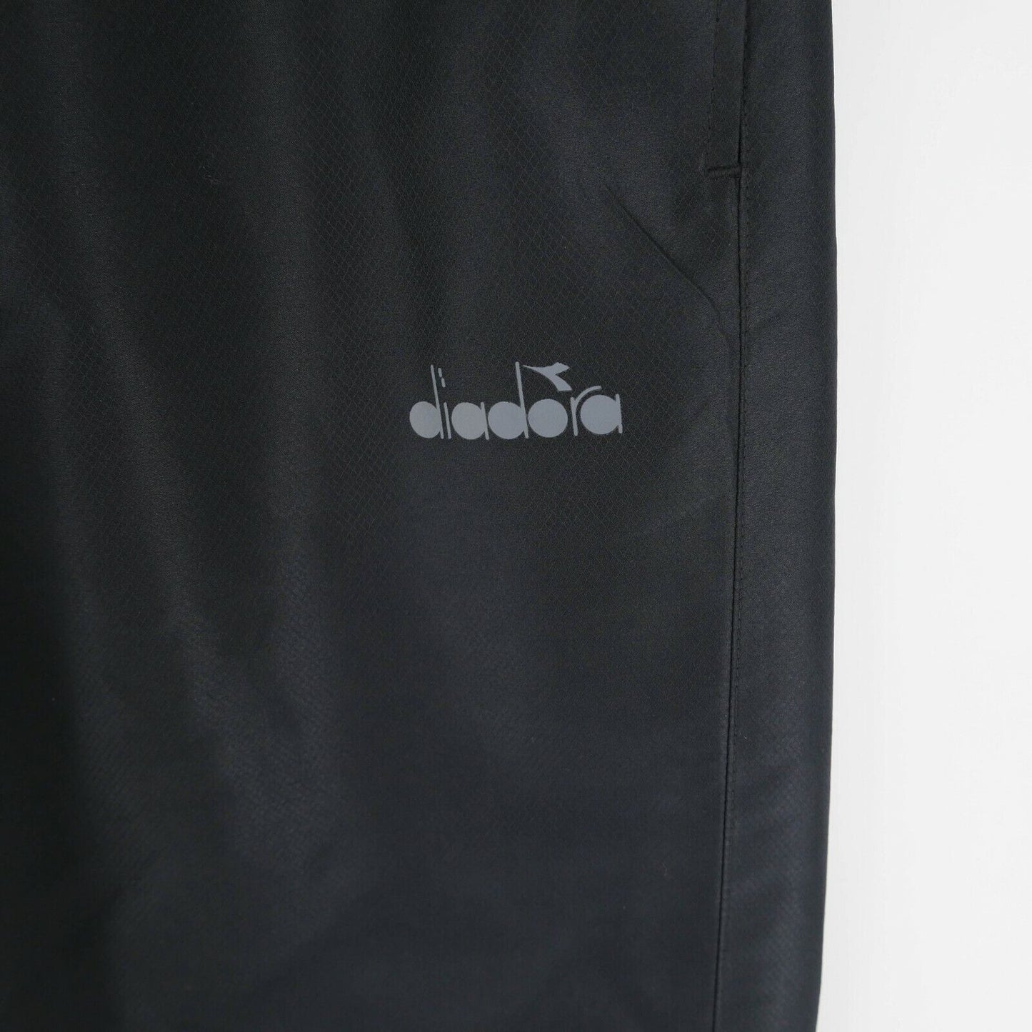 DIADORA Retro Black Track Suit Pants Trousers Size M