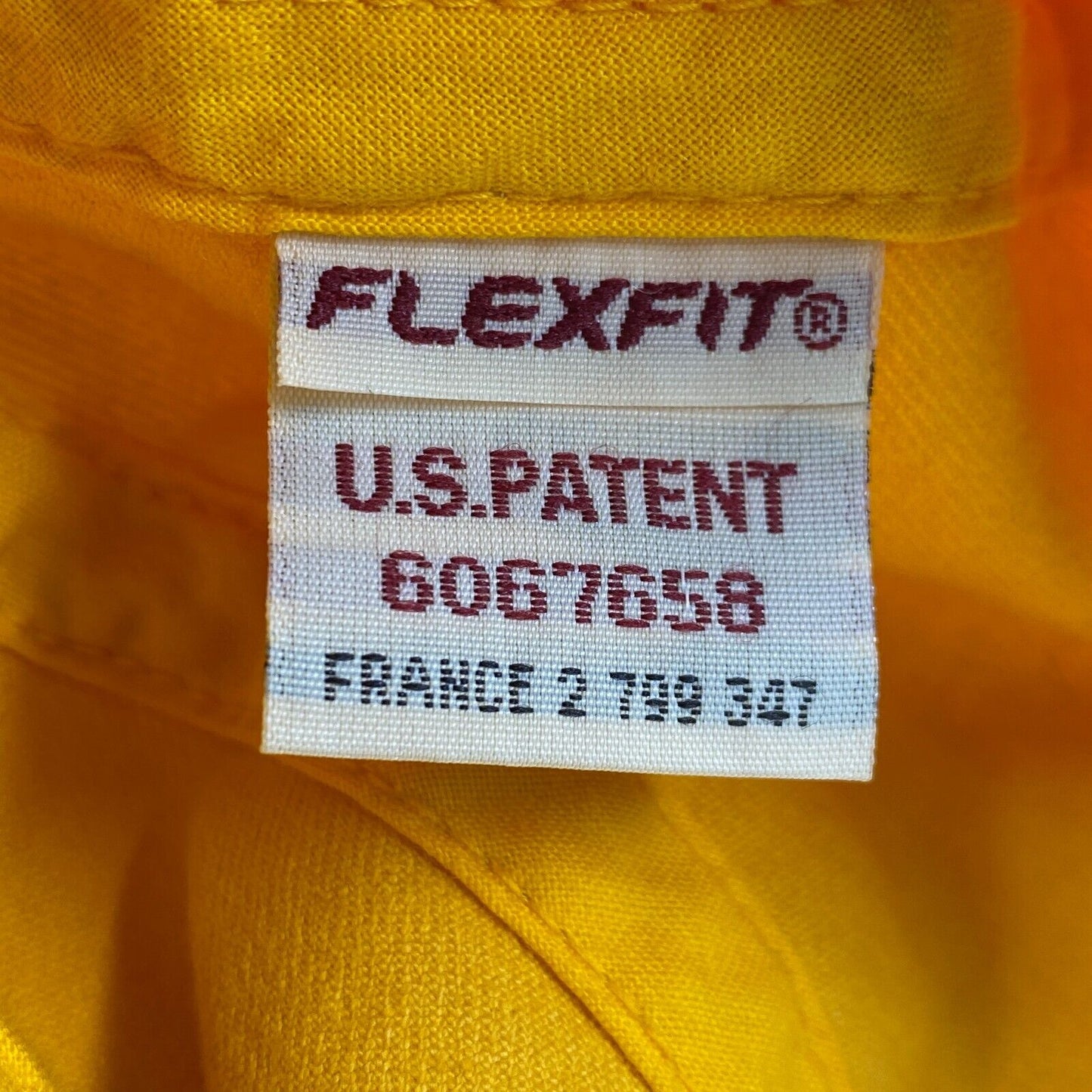 GANT Mens Yellow FLEXFIT Cotton New Haven Baseball Cap Hat Size M Made In Korea