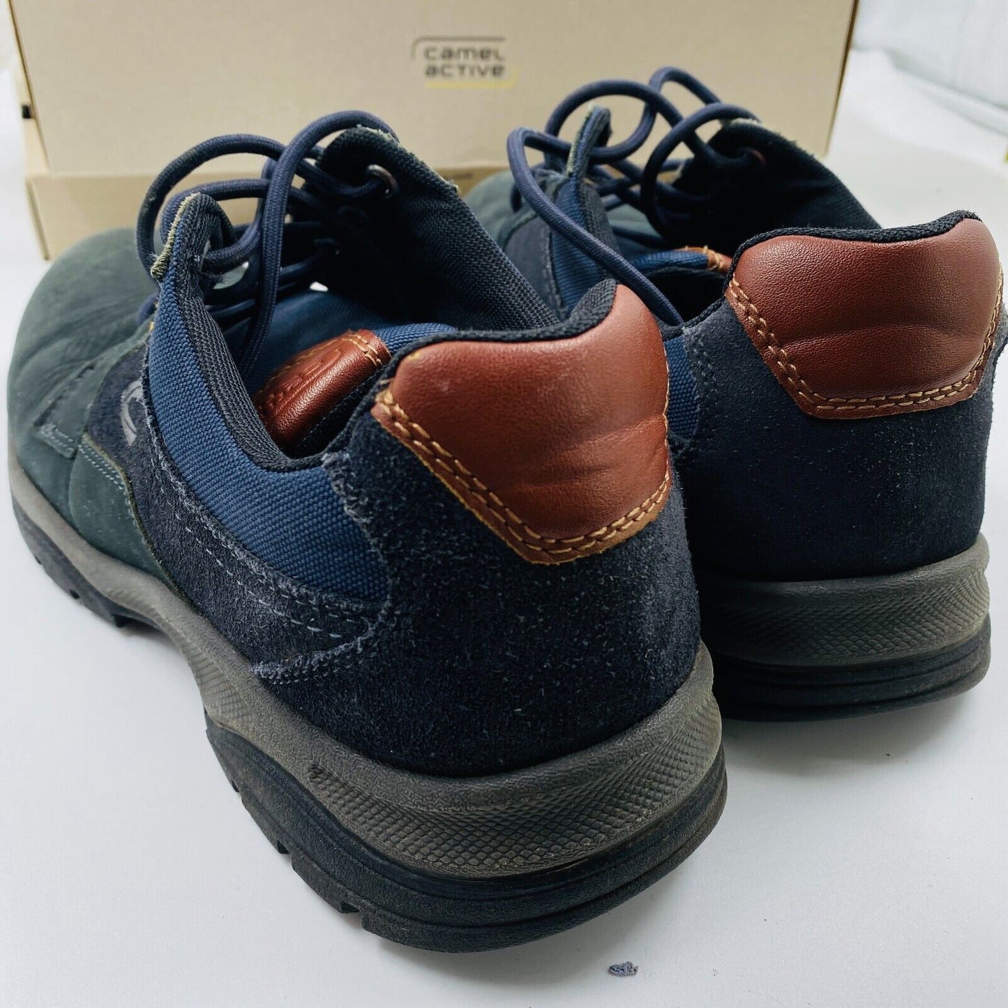 CAMEL ACIVE Navy Blue Suede Lop Top Sneakers Shoes EUR 41 UK 7.5 US 8.5