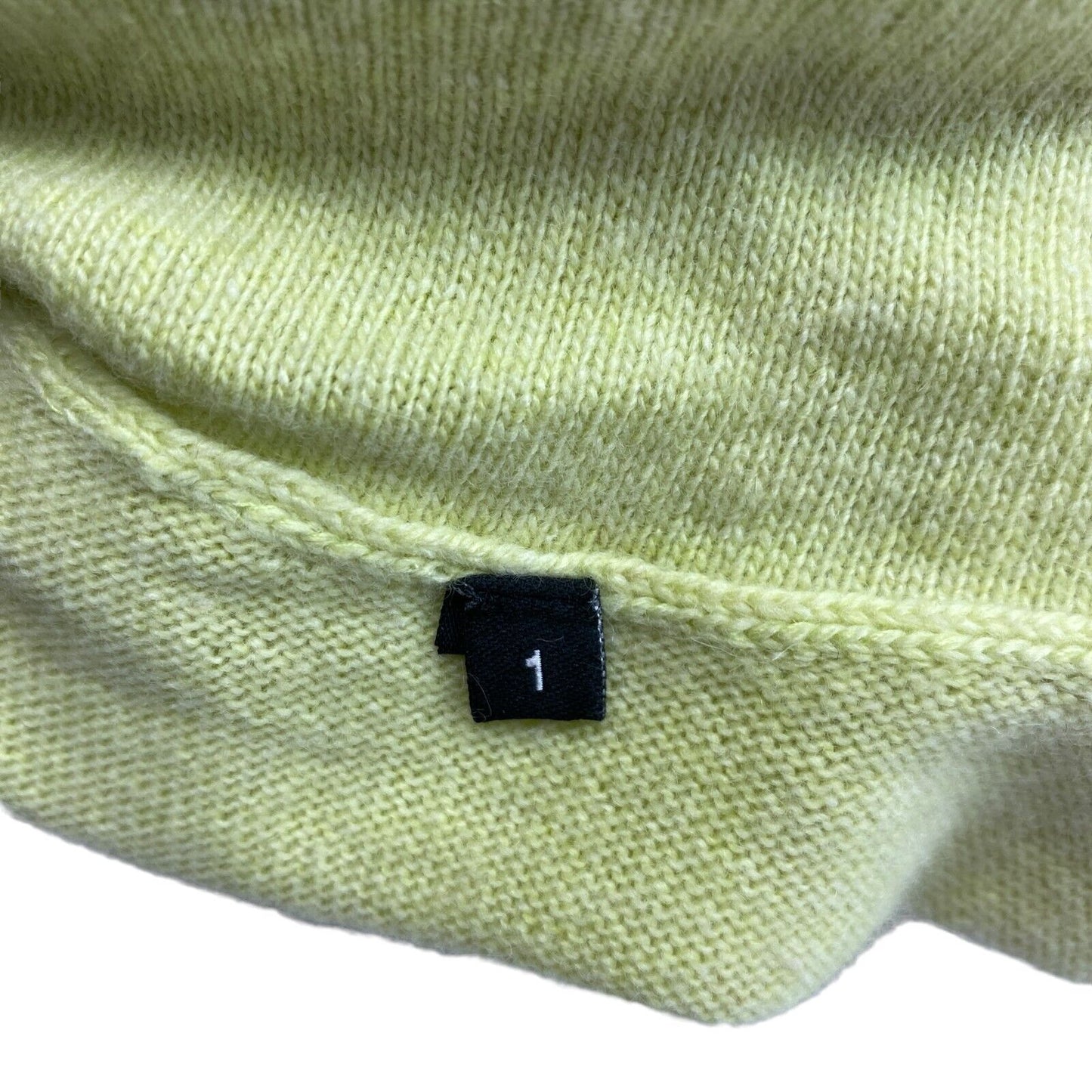 LANEROSSI Green Wool Cashmere Roll Neck Top Size 1 - S