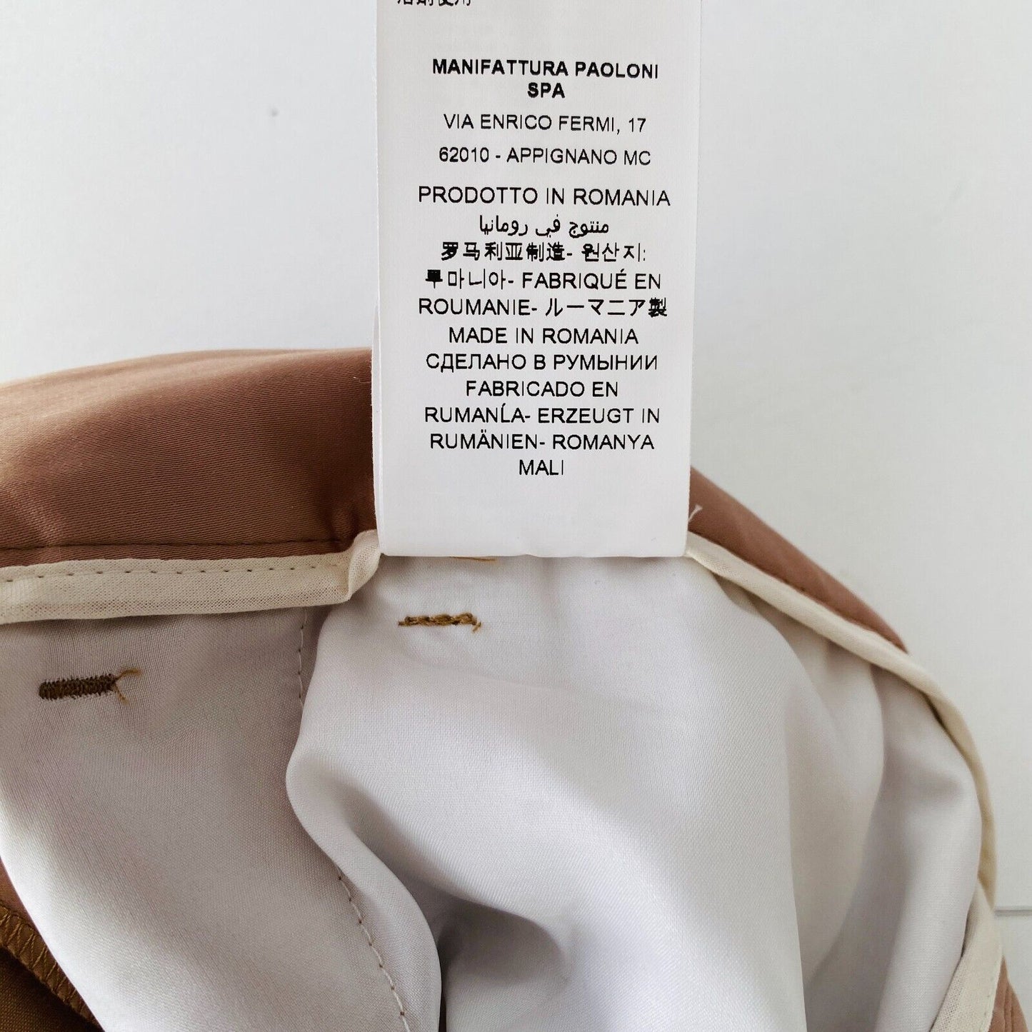 Manuel Ritz Women Brown Stretch Regular Straight Fit Dress Trousers IT 42 W28