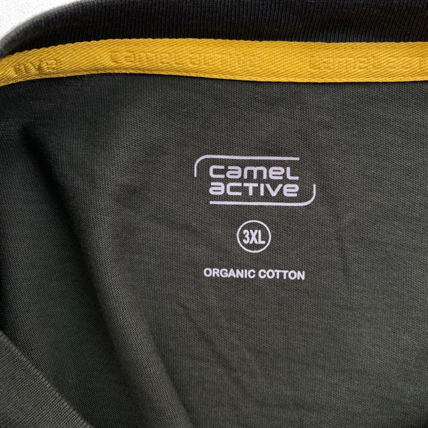 CAMEL ACTIVE Men Dark Green Solid Crew Neck Short Sleeves T Shirt Size 3XL XXXL