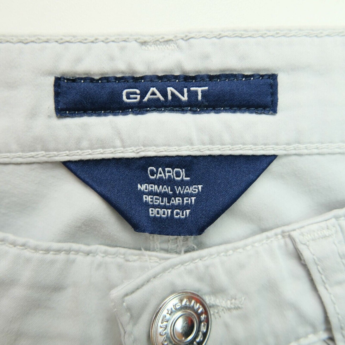 GANT CAROL Women Grey Regular Bootcut Fit Satin Jeans Size W27 L34