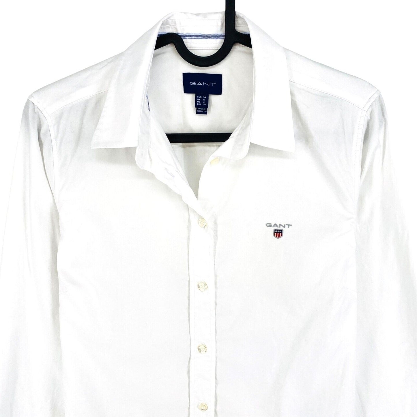 GANT White Oxford Stretch Shirt Size EU 34 UK 6 US 4