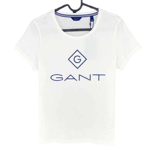 GANT T-shirt à col rond blanc Lock Up taille S