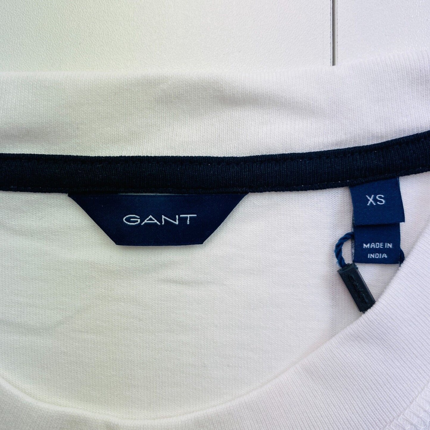 GANT White Retro Logo Short Sleeves T Shirt Dress Size XS