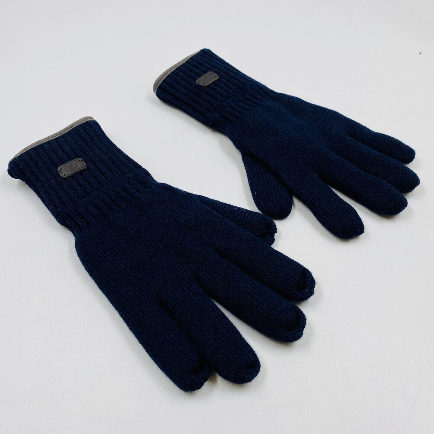 Camel Active Mens Dark Blue Cotton Insulated Warm Knit Gloves Size XL