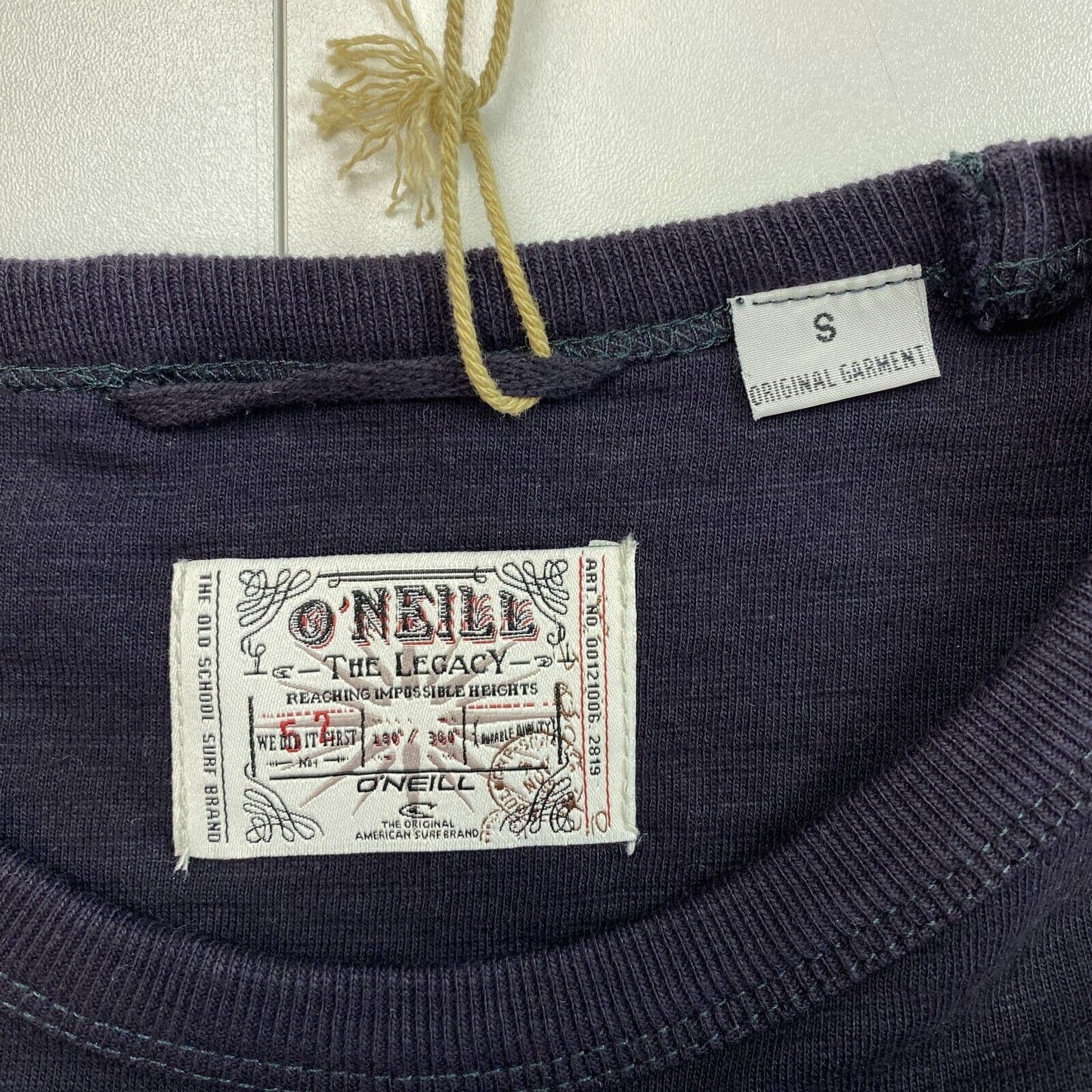 O'Neill Navy Blue Slub Crew Neck Sweater Pullover Size S