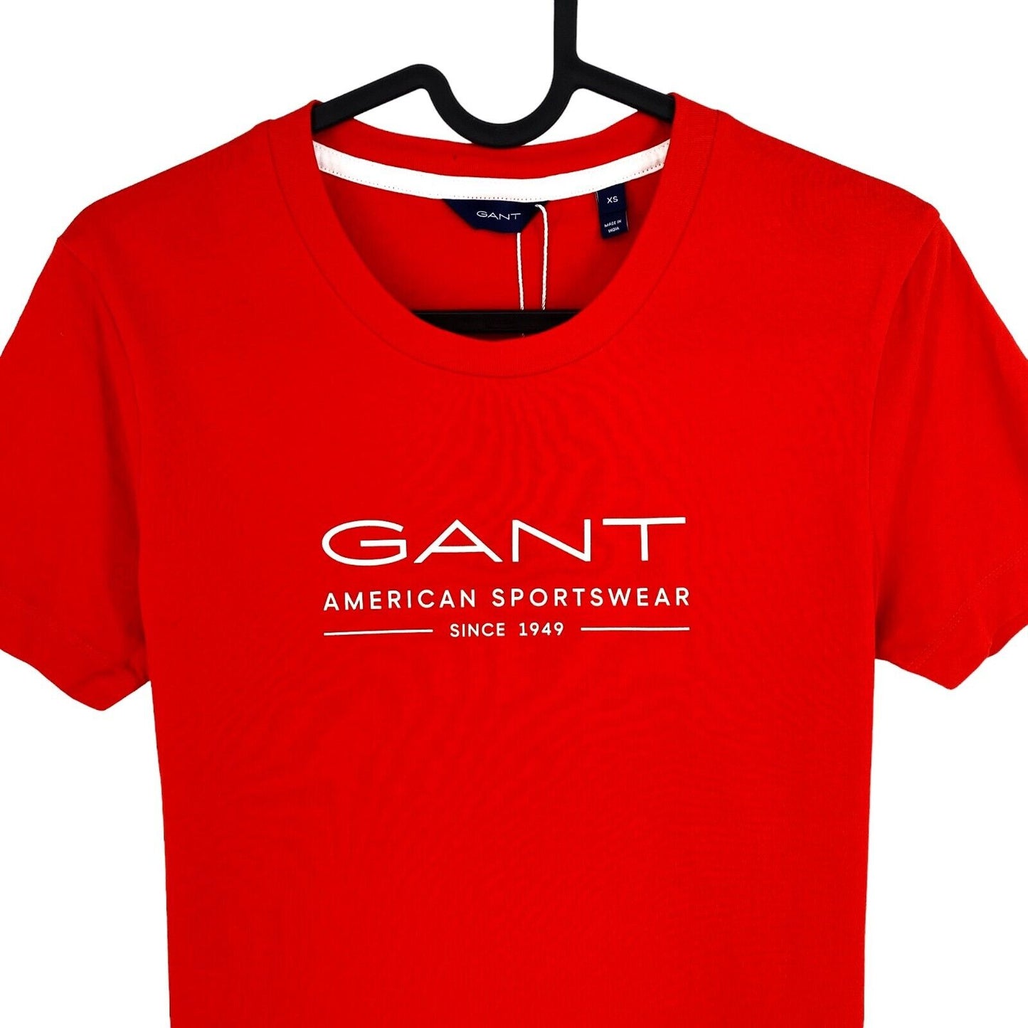 GANT Women Red MD Summer Crew Neck SS T Shirt Size XS