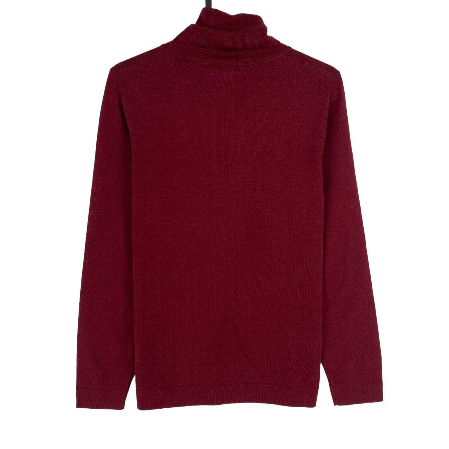 GANT Dark Red 100% Wool Turtle Neck Sweater Jumper Size S