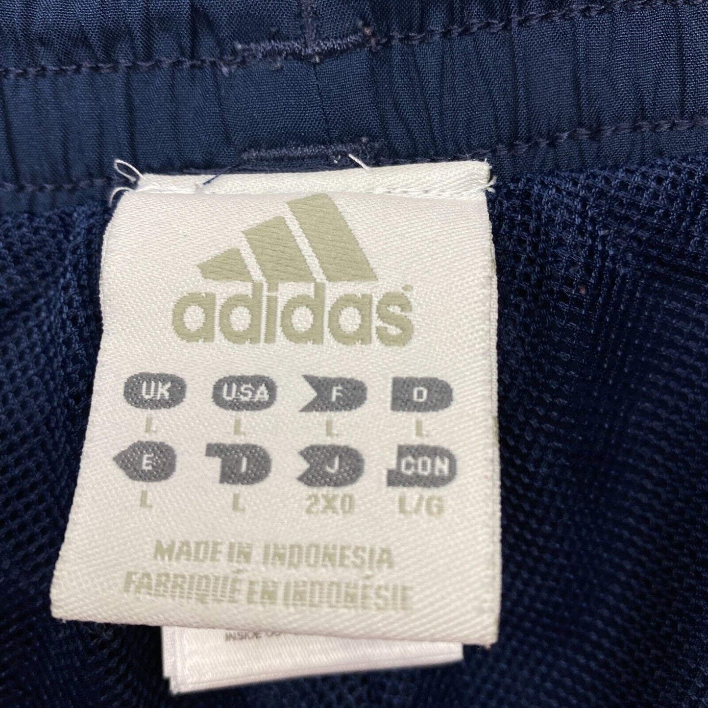 adidas Activewear-Shorts, Marineblau, Größe L W34