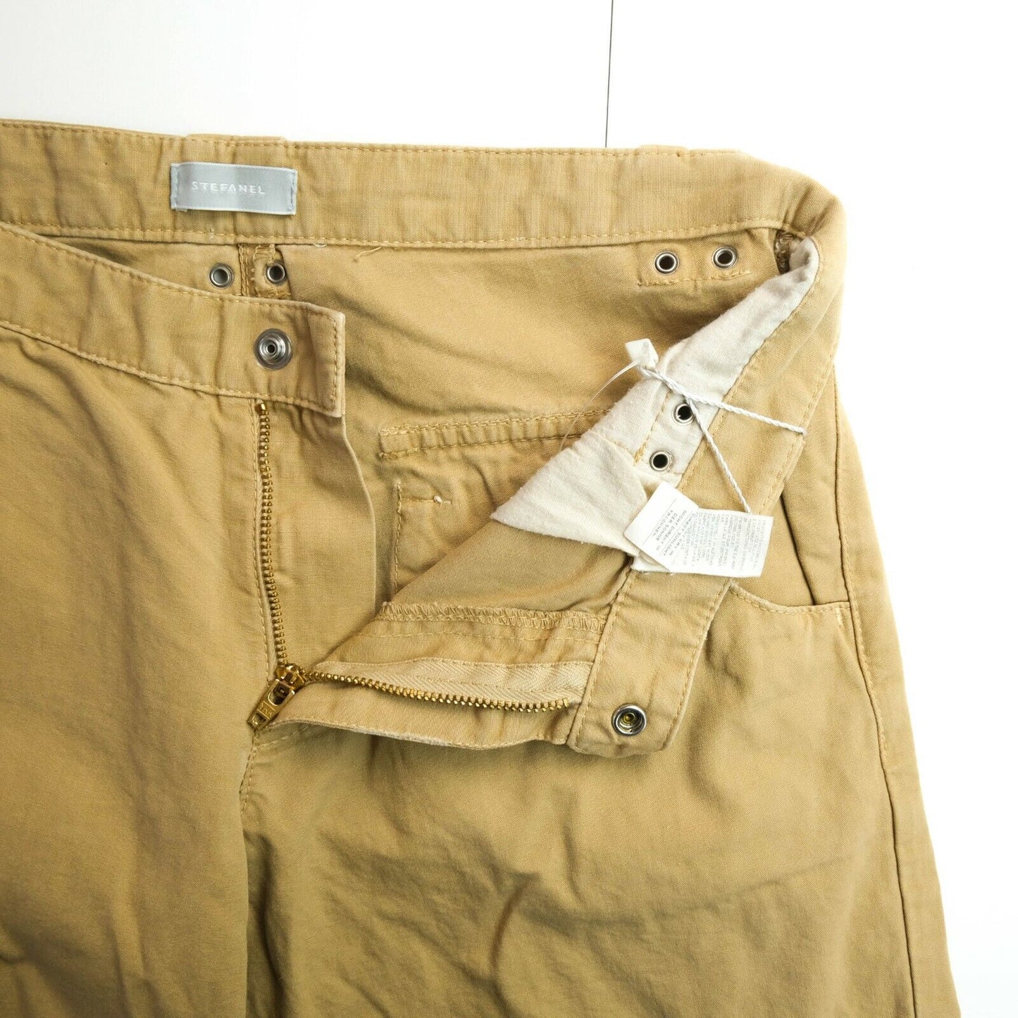 STEFANEL Light Brown Cargo Pants Trousers Size EU 34 42 UK 4 12 US 2 10