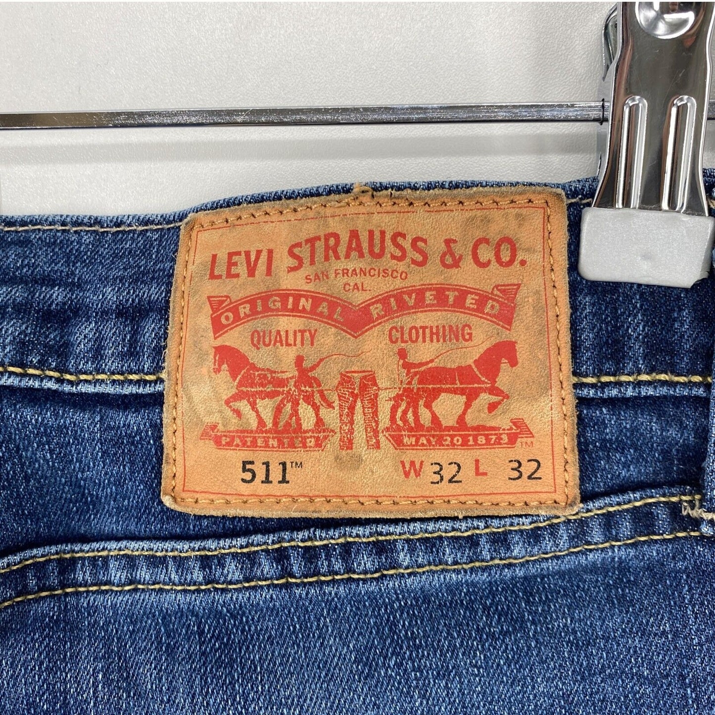 Levi's 511 Blue Stretch Slim Fit Jeans W32 L32