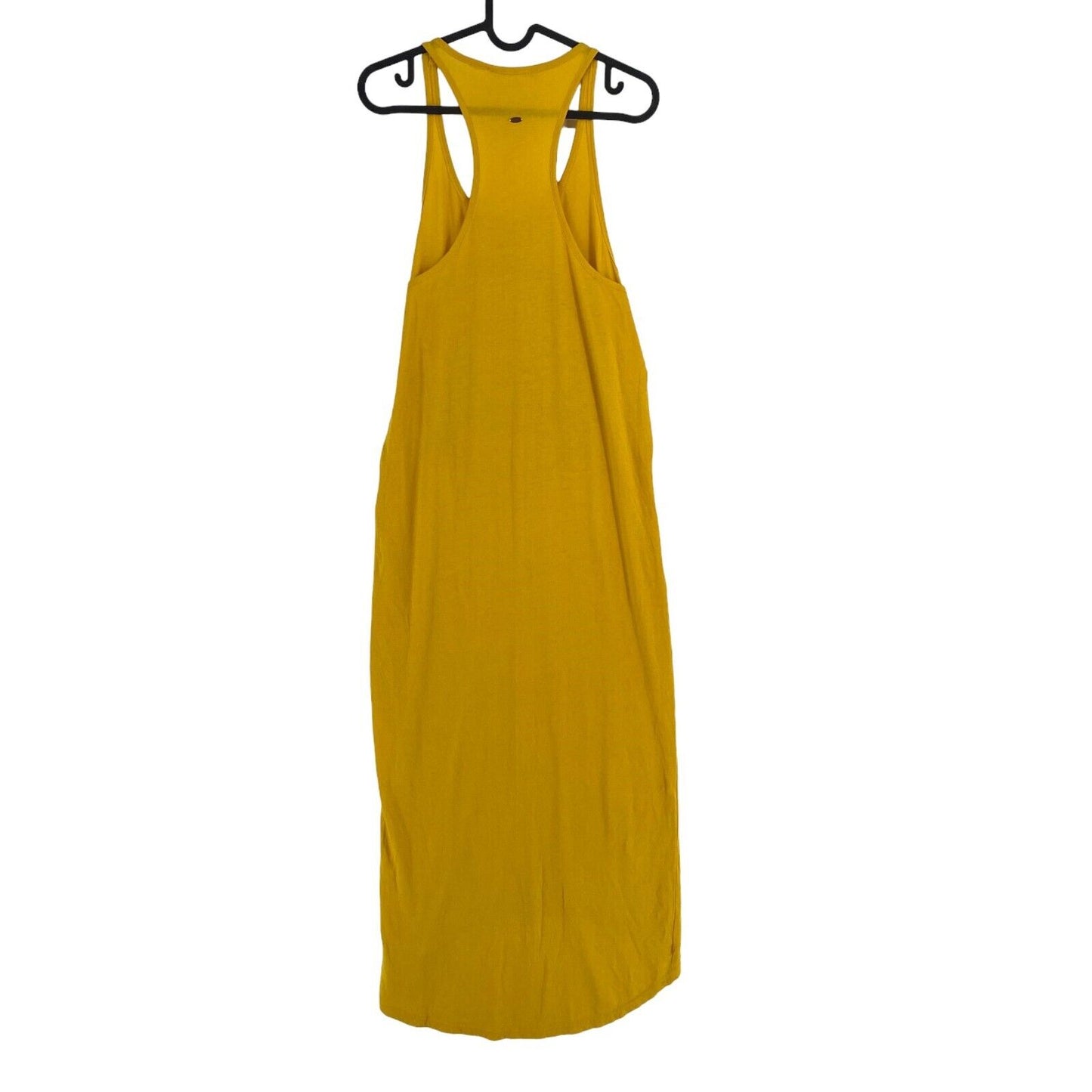 O`Neill Women Yellow Scoop Neck Maxi Dress Size S