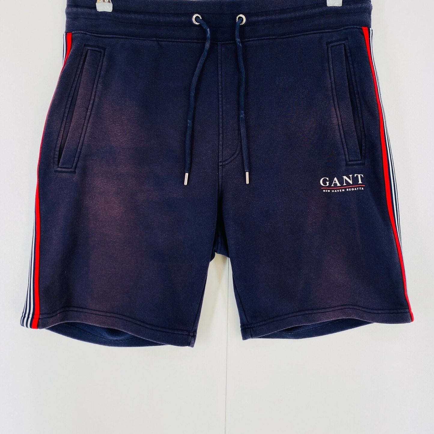 GANT Mens Dark Blue Regular Fit Sweat Shorts Size L