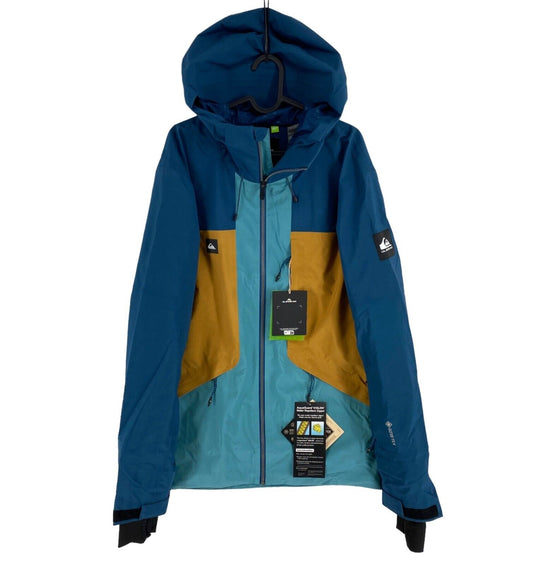 UVP 400 € QUIKSILVER Blue Forever Stretch GORE-TEX Skijacke mit Kapuze Größe L