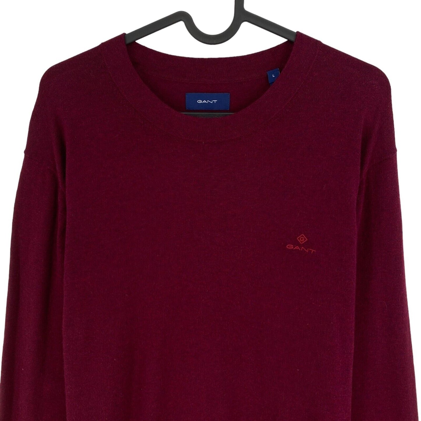 GANT Purple Cotton Cashmere Crew Neck Sweater Jumper Size L