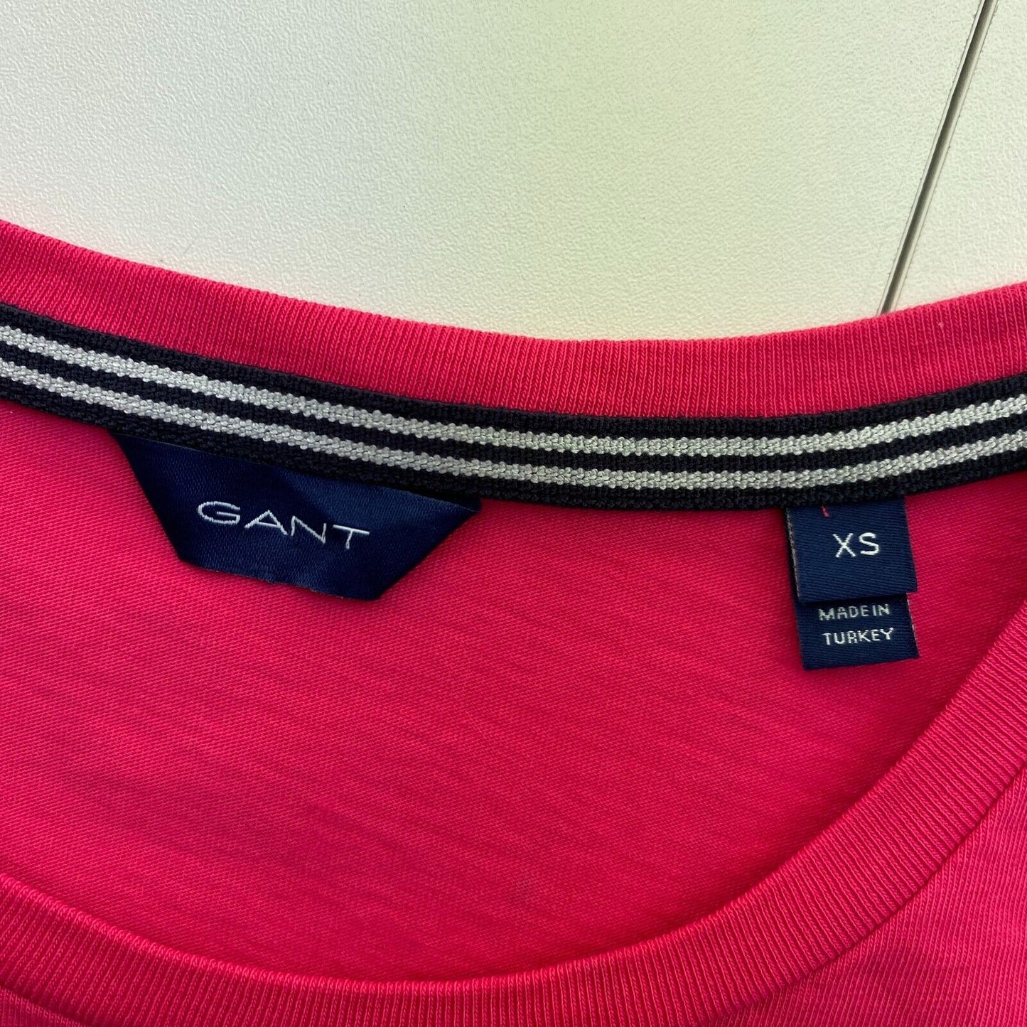 GANT Pink Logo Crew Neck T-Shirt Size XS