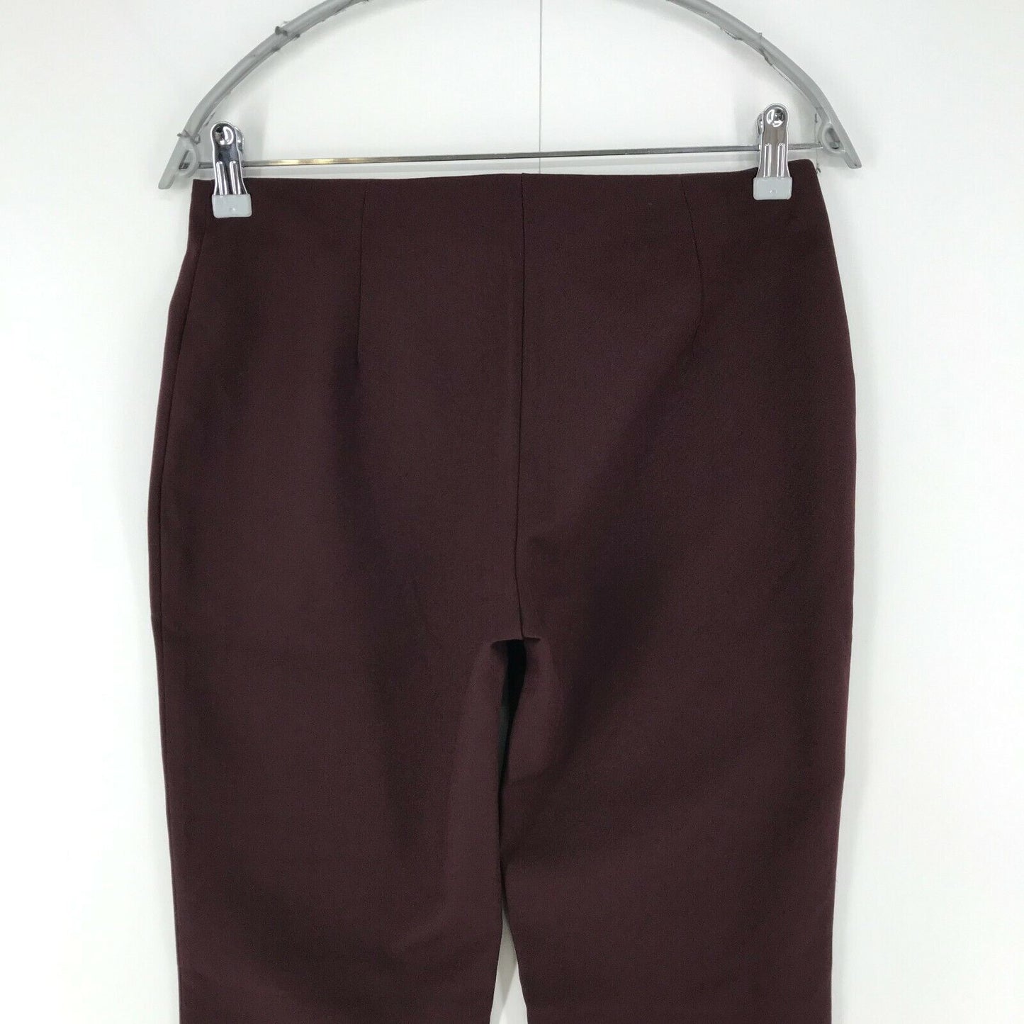 UNITED COLORS OF BENETTON Women Dark Cherry Red Regular Fit Trousers EU 42 W28