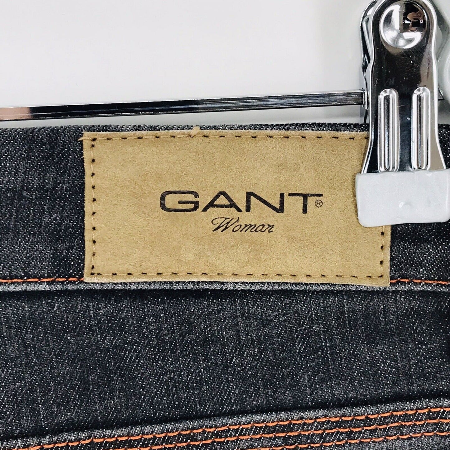 GANT Women Dark Grey Stretch Regular Straight Fit Jeans W30 L34