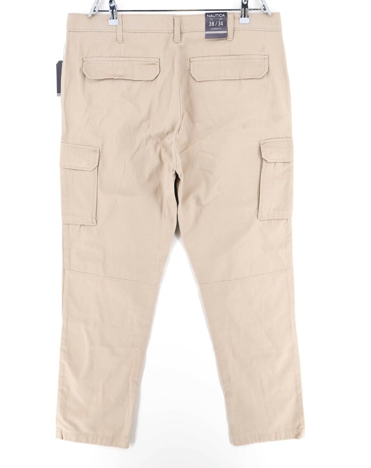 NAUTICA Light Brown Classic Fit Cargo Pants Trousers W38 L34