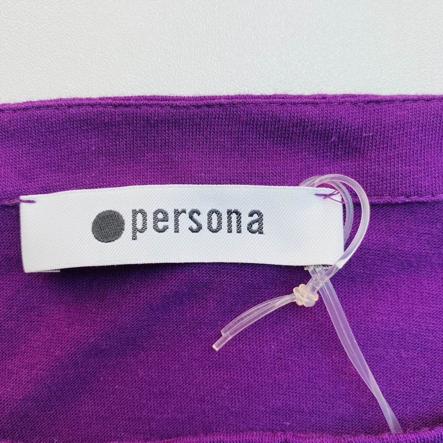 PERSONA Purple Crew Neck Long Sleeves T Shirt Top Size S