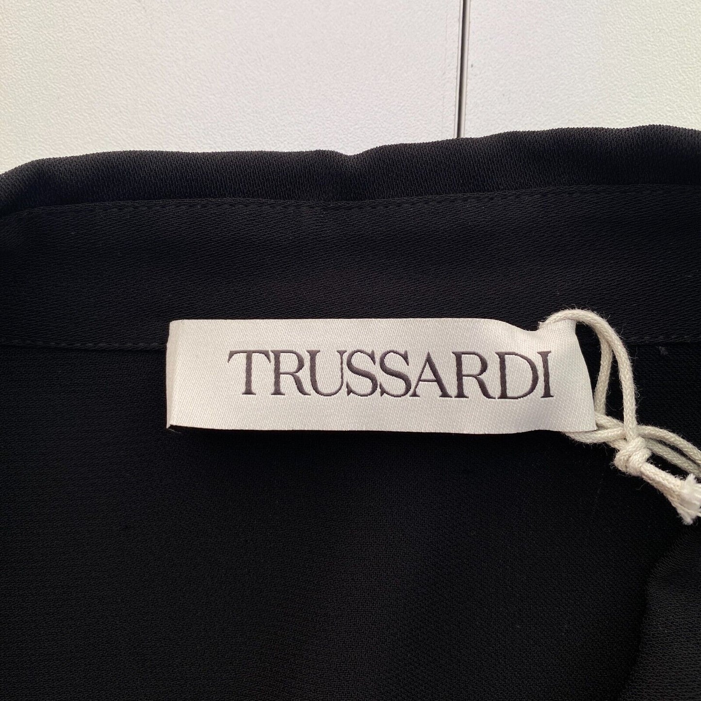 TRUSSARDI Women Black Sleeveless Blouse Size IT 48 EU 44 UK 16 US 14