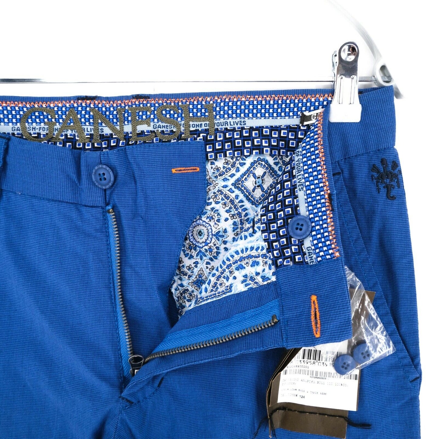 GANESH Pantalon Chino Bleu Taille 30 31 33