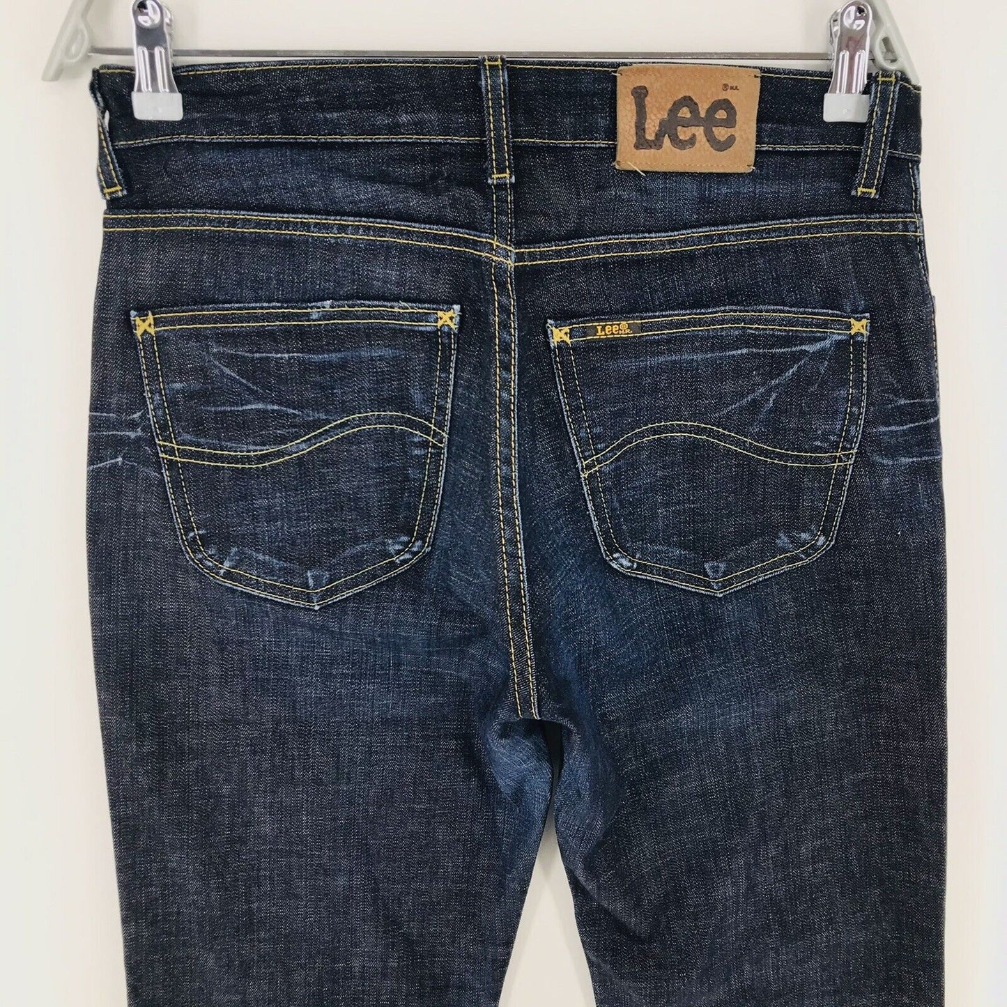 Lee CAMERON femmes bleu foncé Stretch coupe droite régulière jean W31 L30