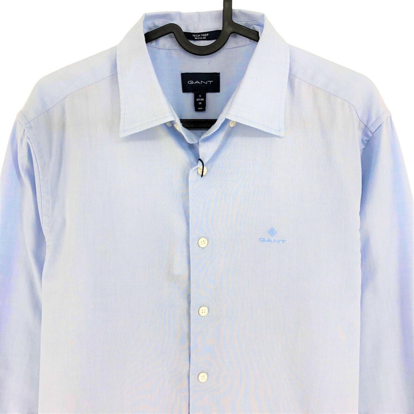 GANT Blue Tech Prep Oxford Plain Regular Shirt Size S 37/38 15