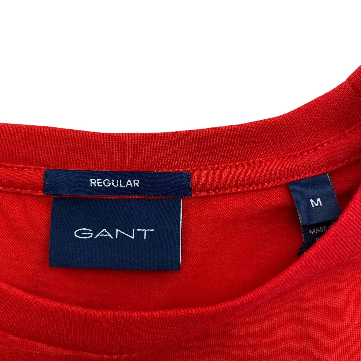 GANT Red Original Regular Crew Neck T Shirt Size M