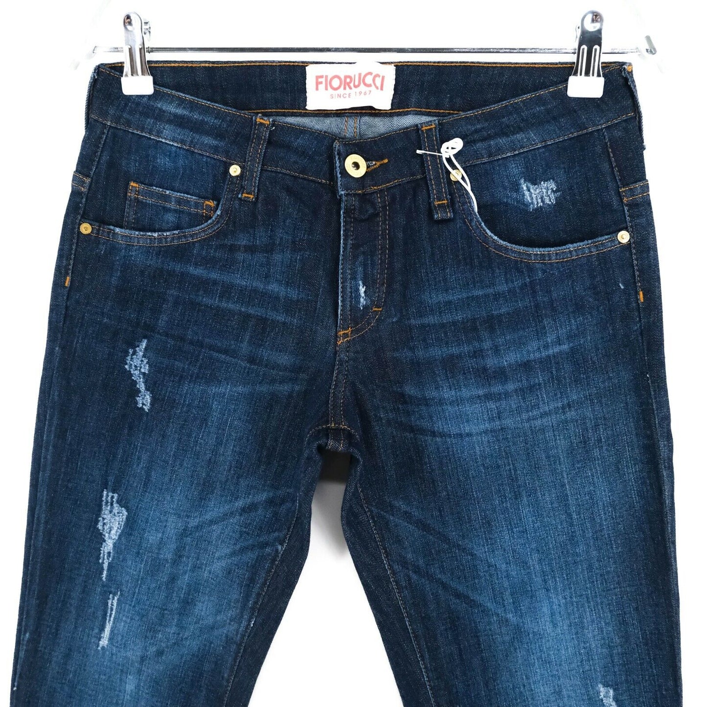 FIORUCCI Dunkelblaue Skinny Fit Jeans Größe W28