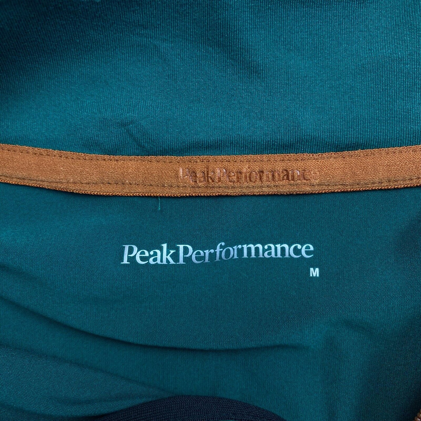 Peak Performance Men Green Spirit Half Zip LS Tee T-Shirt Size M