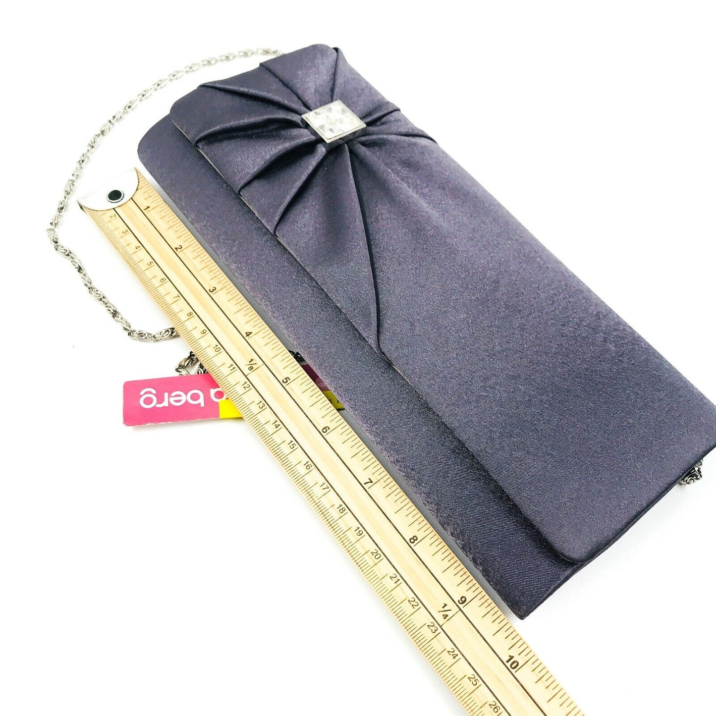 Olga Berg Grey Designer Clutch Bag