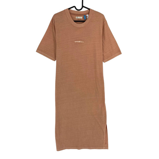 O`Neill Women Brown Original Crew Neck T Shirt Dress Size S