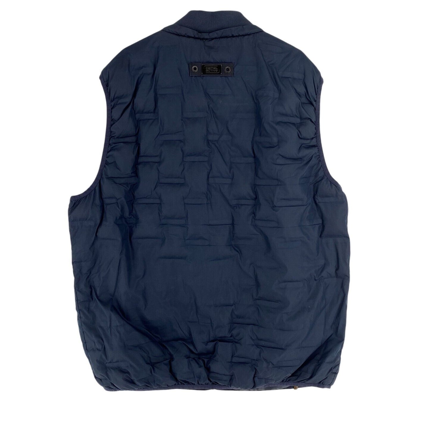 CAMEL ACTIVE Men Navy Blue Padded Quilted  Vest Waistcoat Size EU 60 UK/US 50