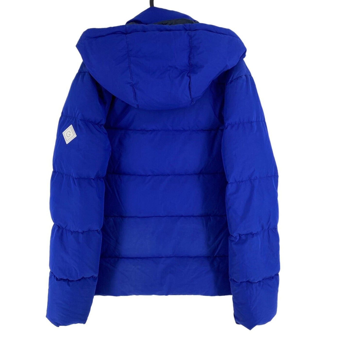 GANT, Blau, The Alta Daunen-Pufferjacke mit Kapuze, Mantel, Größe M