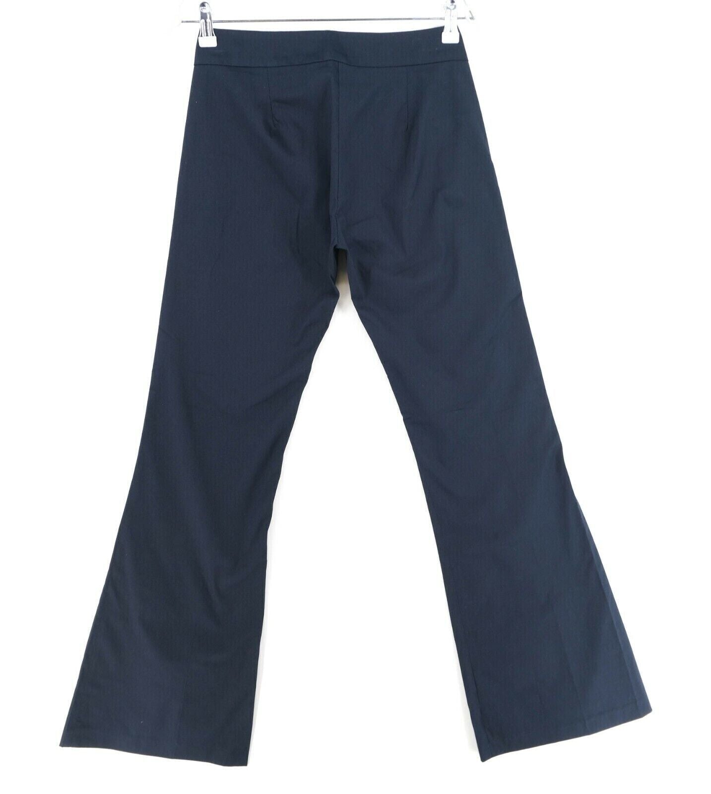 ROSSO DI SERA Dunkelblaue Hose mit normaler Schlaghose im Bootcut-Schnitt, Größe EUR 40