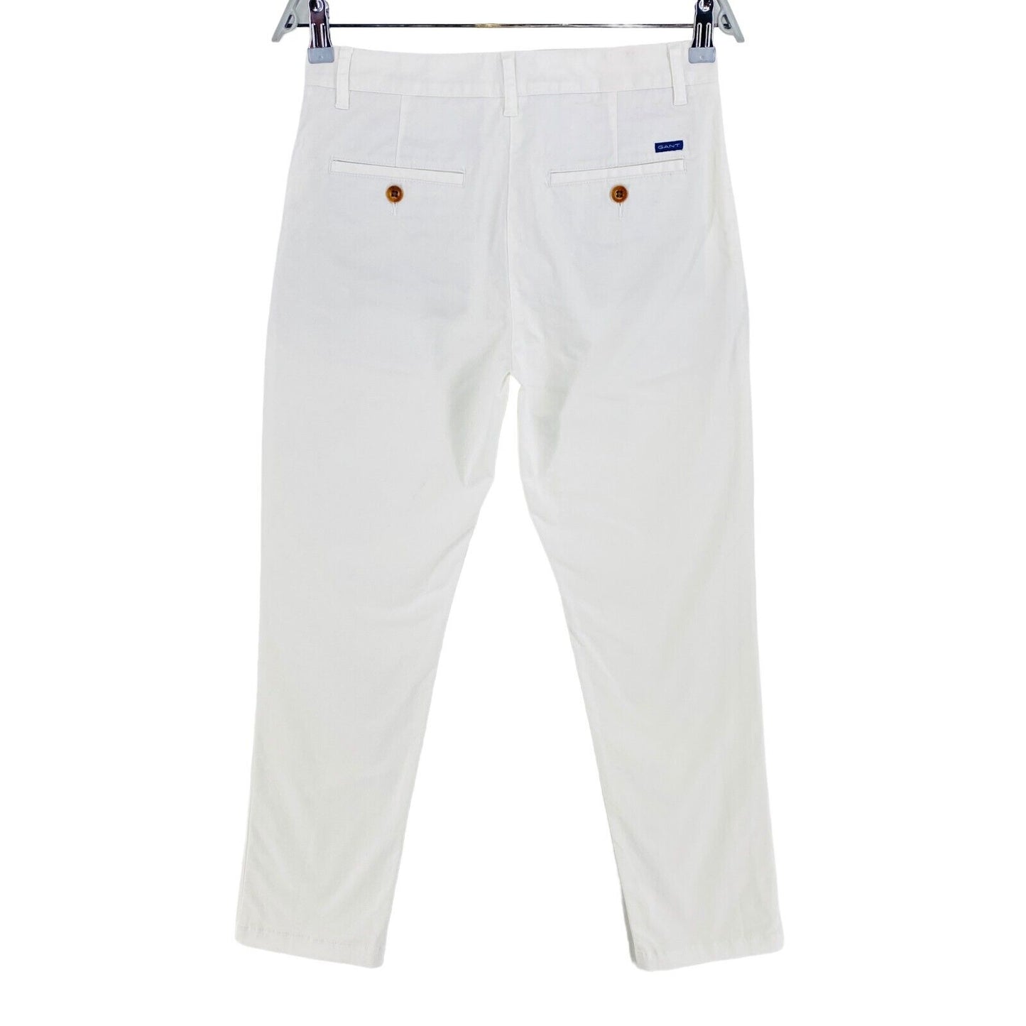 GANT White Fryda Slim Chino Pants Trousers Size EU 34 UK 6 US 4