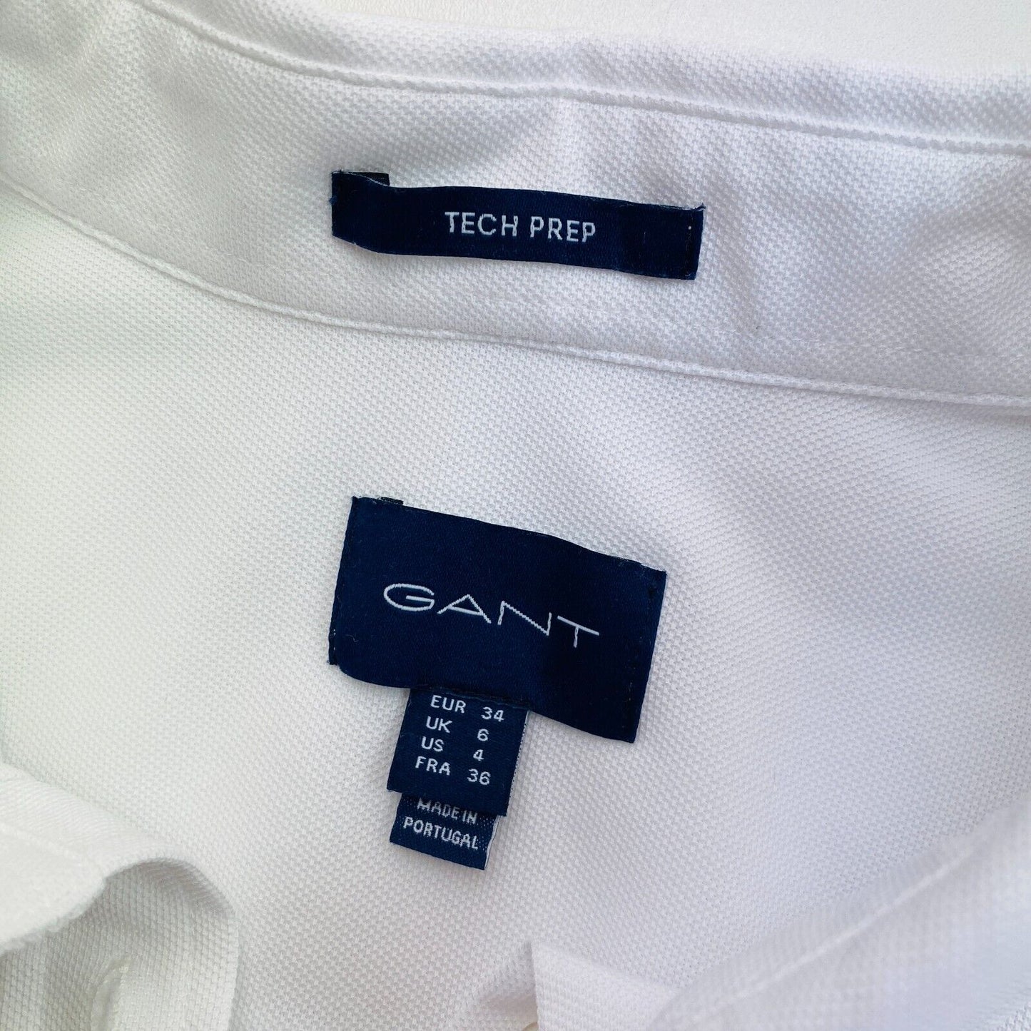 GANT White Tech Prep Shirt Size EU 34 UK 6 US 4