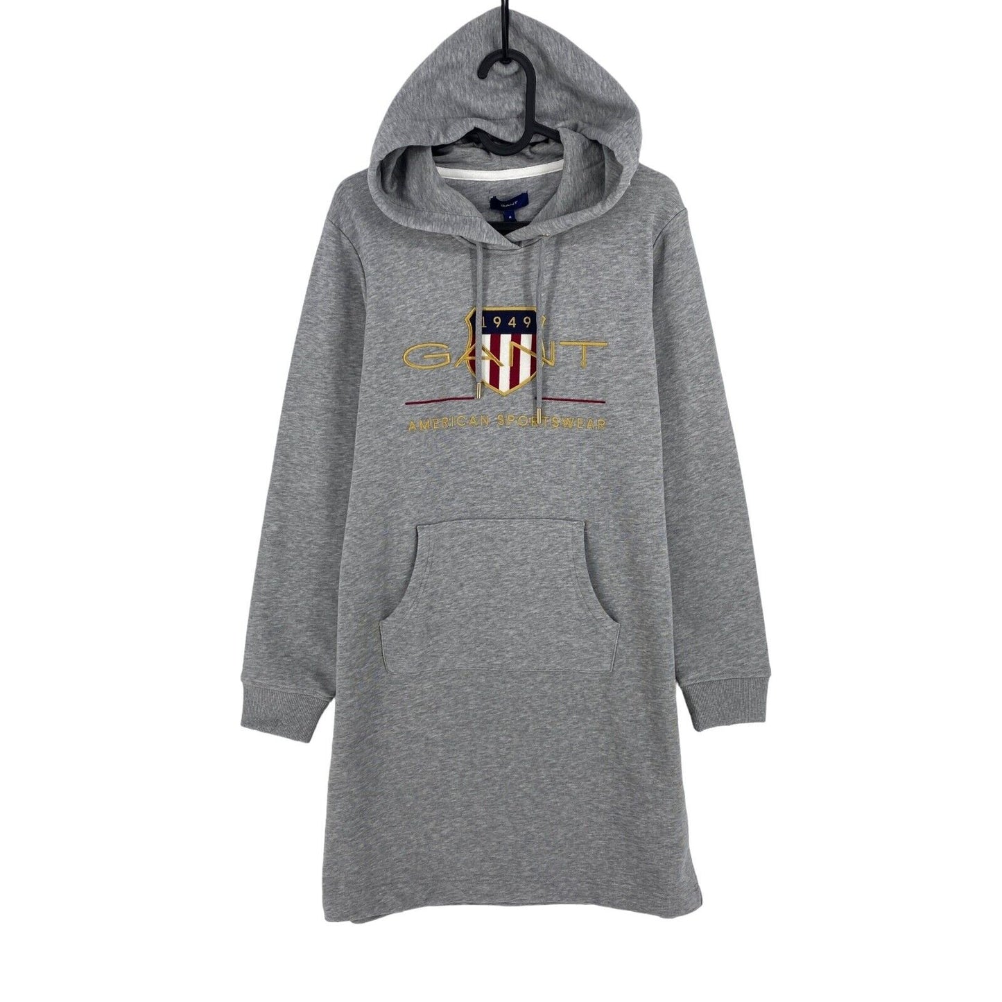 GANT Grey Archive Shield Hoodie Dress Size M