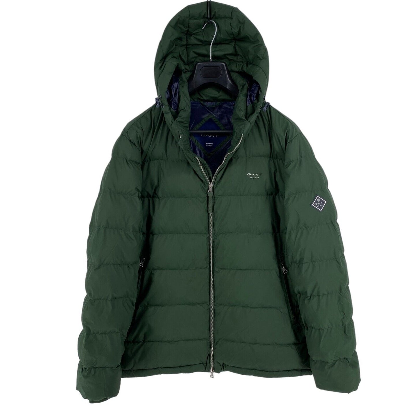 GANT Dark Green Active Cloud Hooded Jacket Coat Size XL