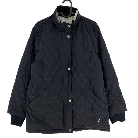 NAUTICA Black Quilted Jacket Coat Size S