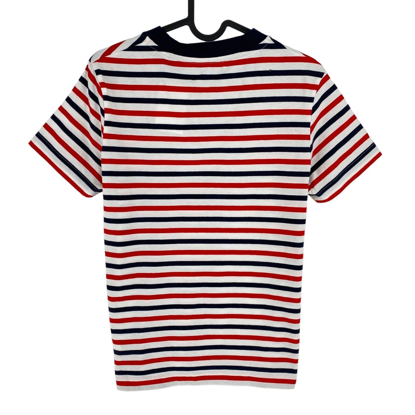 GANT Navy Blue Striped Crew Neck SS T Shirt Size M