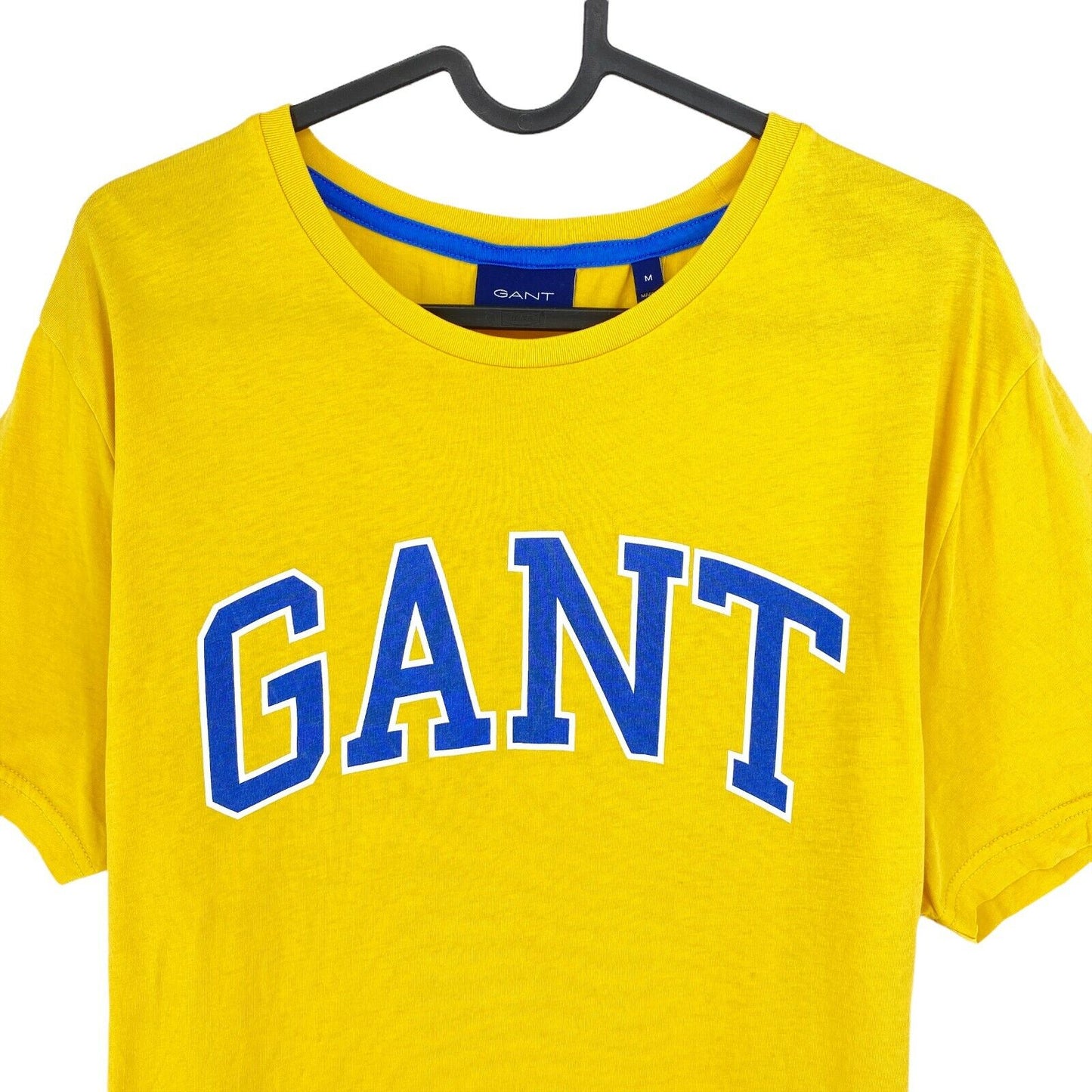 GANT Yellow Outline Logo Crew Neck T Shirt Size M