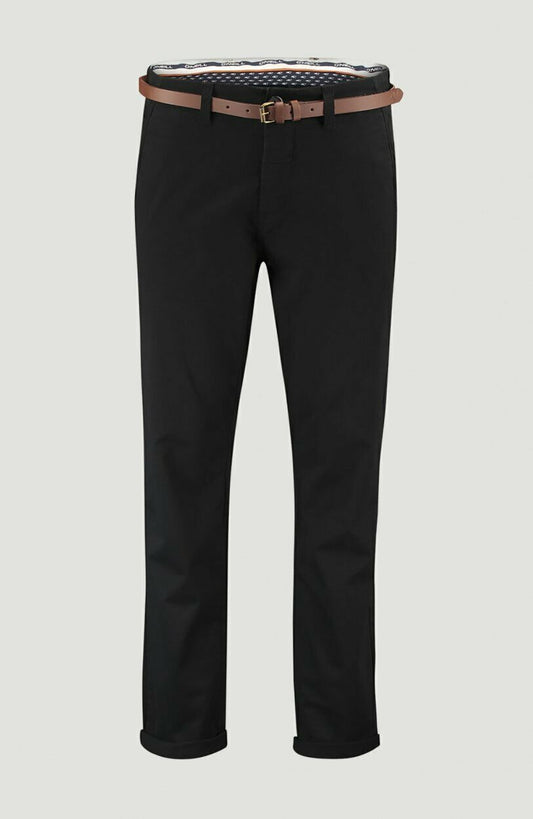 RRP €89 O'NEILL Chino Pants Trousers With Belt Black Size W30 L32