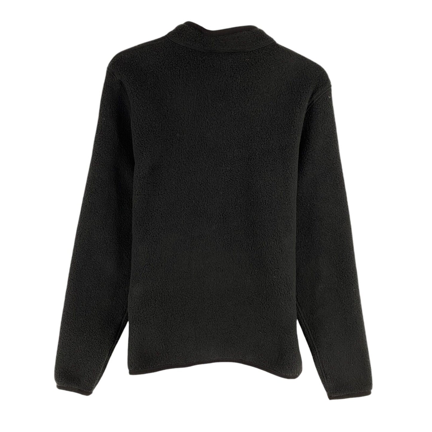 Peak Performance Women Black Fleece Snap Cardigan Sweater Jumper Size S