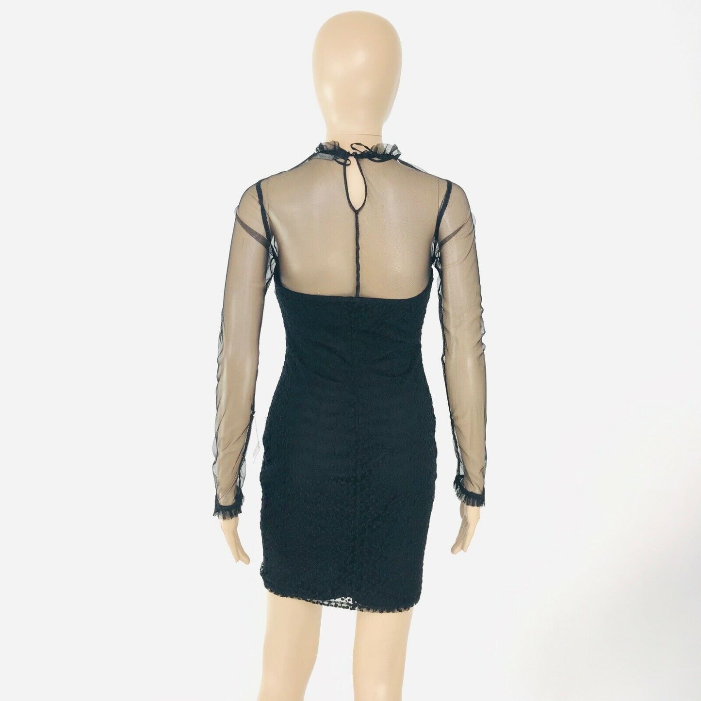 ZARA Trafaluc Women's Black Long Sleeve Short Dress Size M